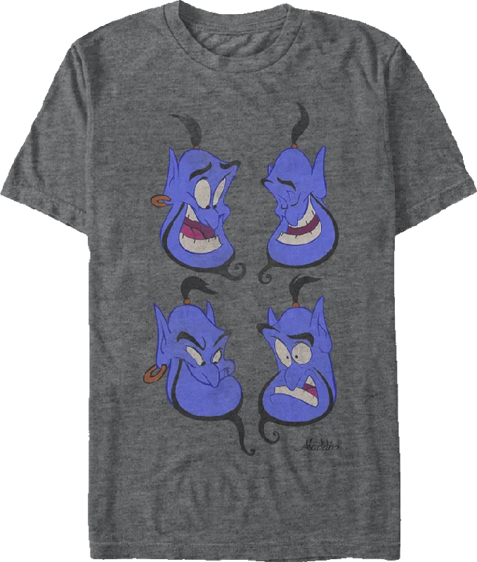 Aladdin Genie Faces T-Shirt