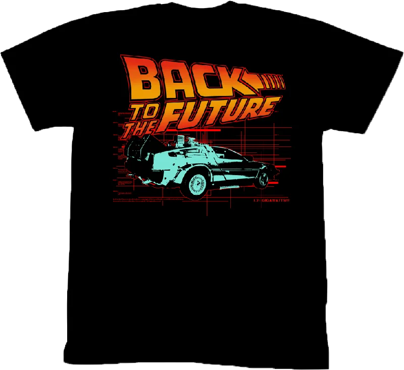 Black Back To The Future T-Shirt