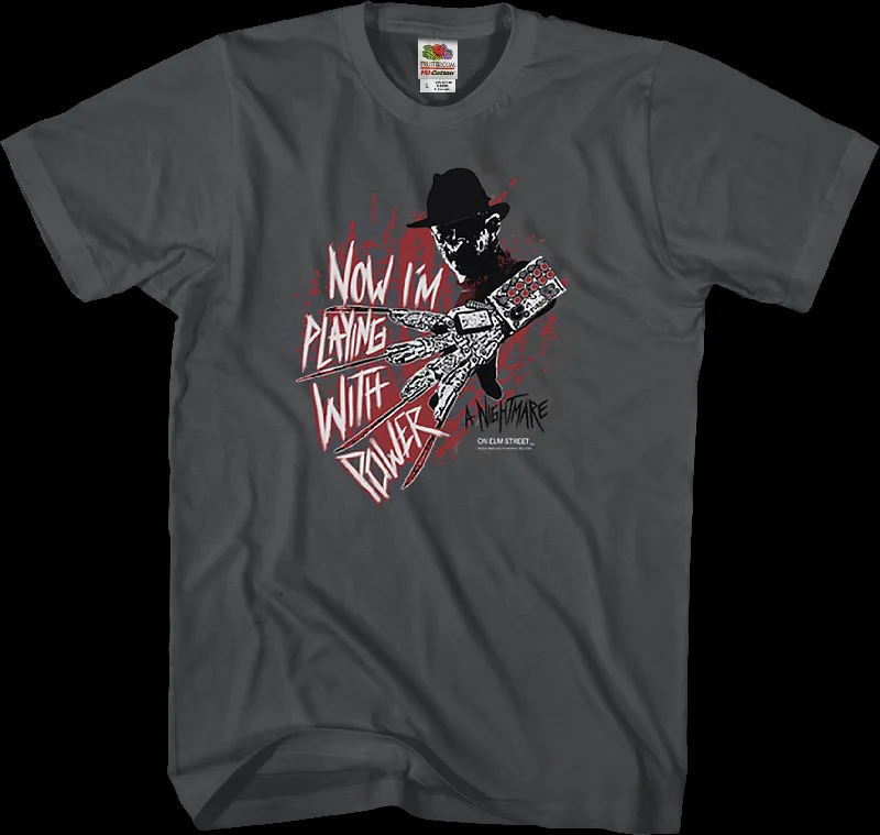 Playing With Power Nightmare On Elm Street T-Shirt