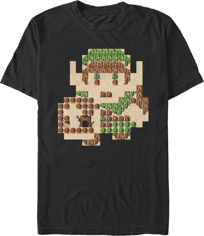 Link Overworld Map Legend of Zelda T-Shirt