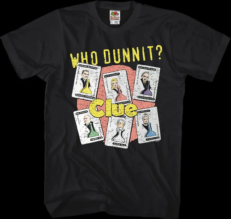 Who Dunnit Clue T-Shirt