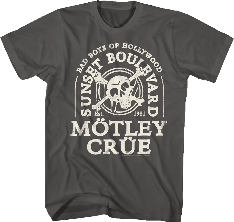 Bad Boys Of Hollywood Motley Crue T-Shirt