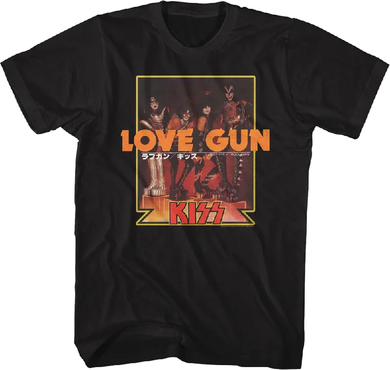 Love Gun Japanese Poster KISS T-Shirt