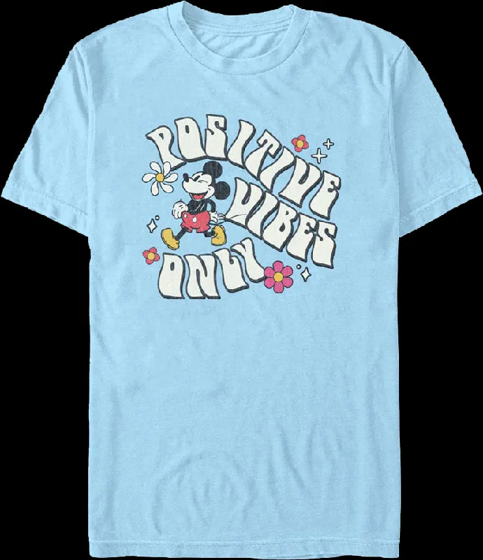 Mickey Mouse Positive Vibes Only Disney T-Shirt