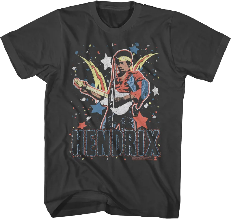 Star Bursts Jimi Hendrix T-Shirt