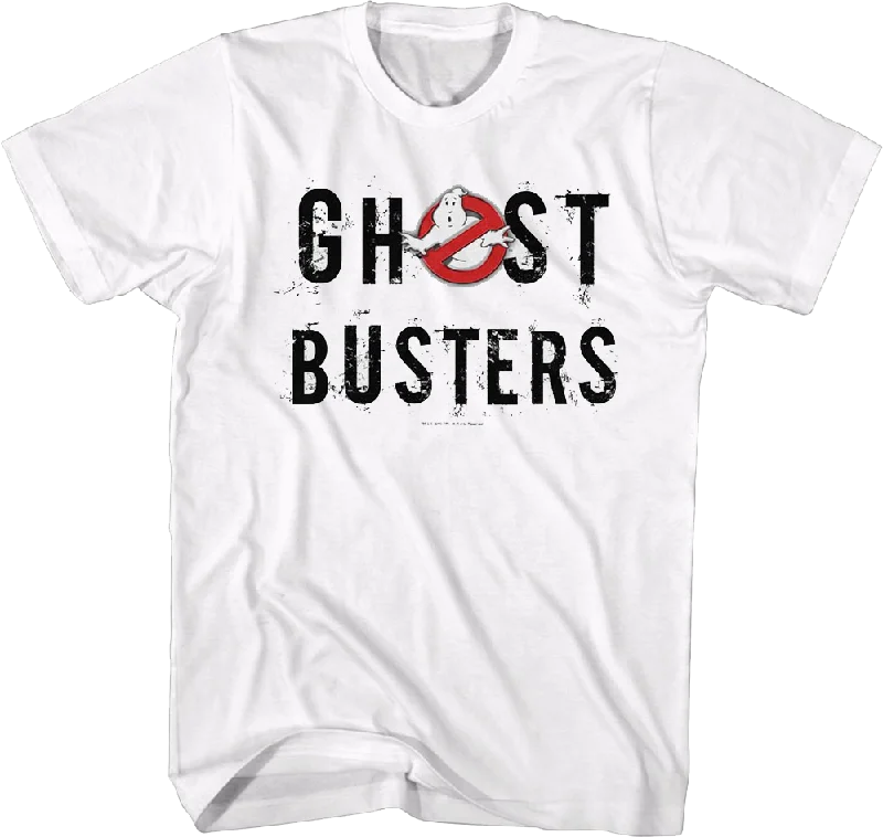 Scattered Logo Ghostbusters T-Shirt