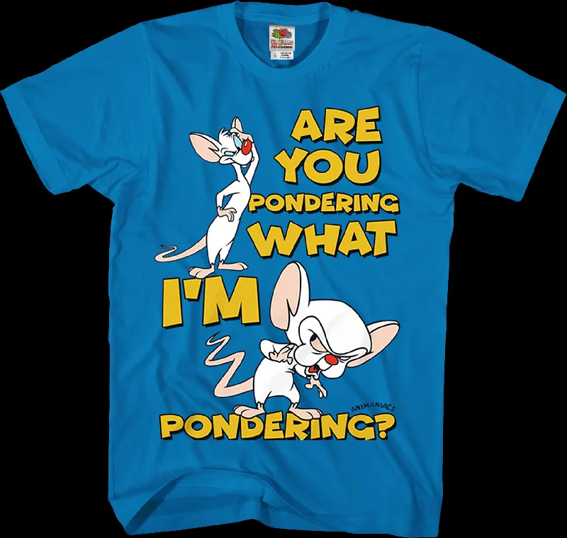 Pinky And The Brain Pondering Animaniacs T-Shirt