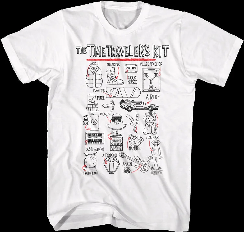 Time Traveler's Kit Back To The Future T-Shirt