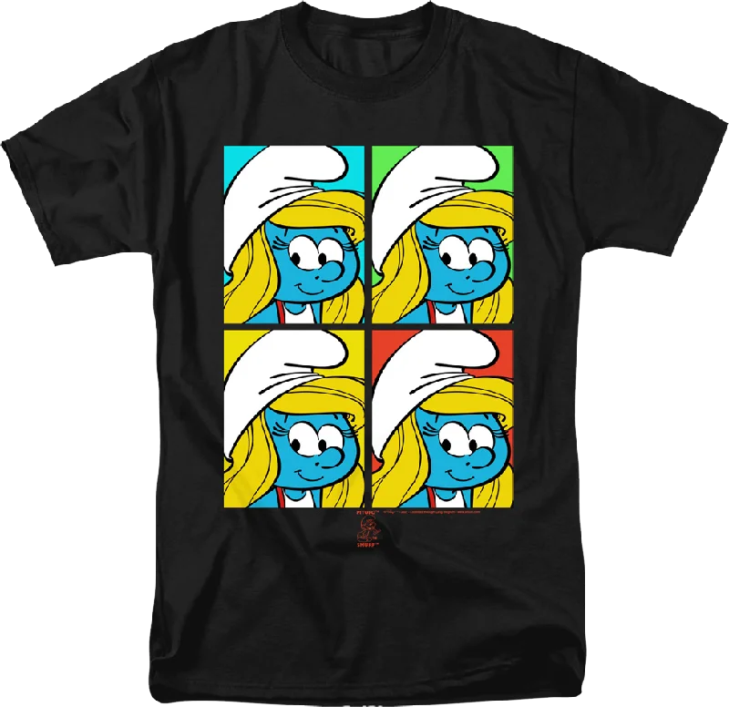 Smurfette Pop Art Smurfs T-Shirt