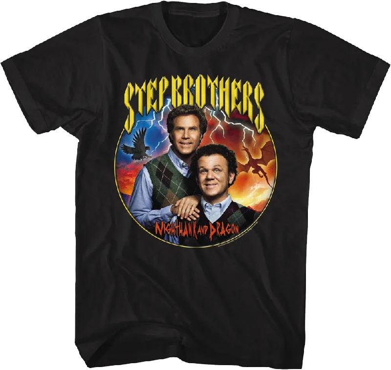 Nighthawk And Dragon Step Brothers T-Shirt