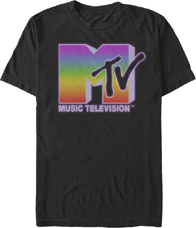 Rainbow Logo MTV Shirt