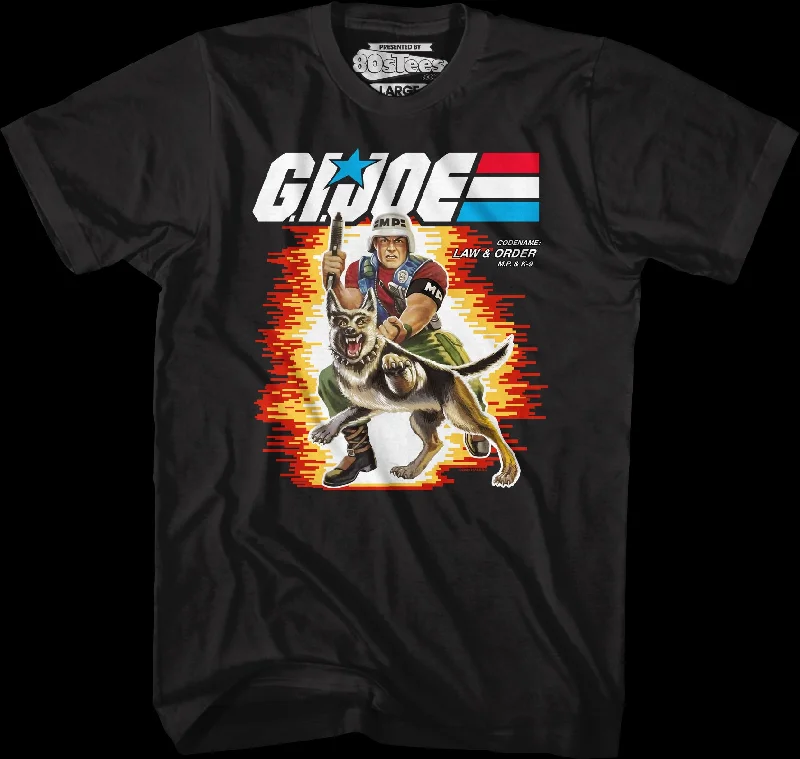 Box Art Law and Order GI Joe T-Shirt