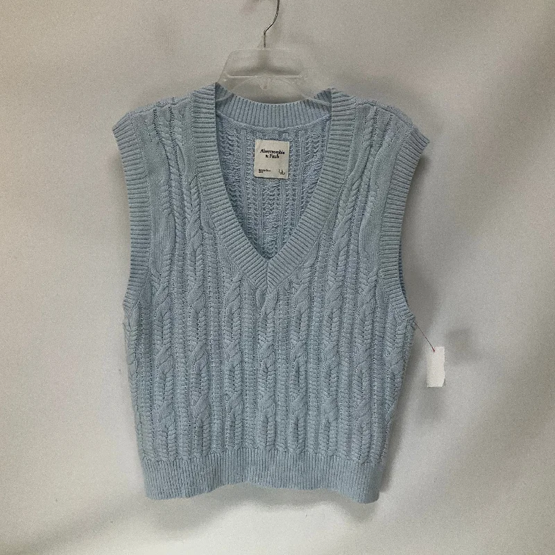 Vest Sweater By Abercrombie And Fitch In Blue, Size: L