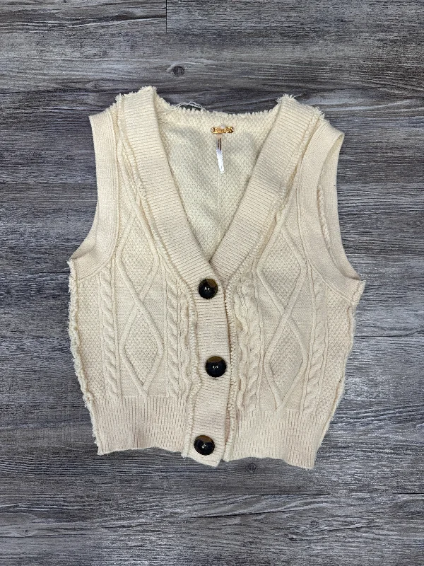 Vest Other By Free People In Cream, Size: S