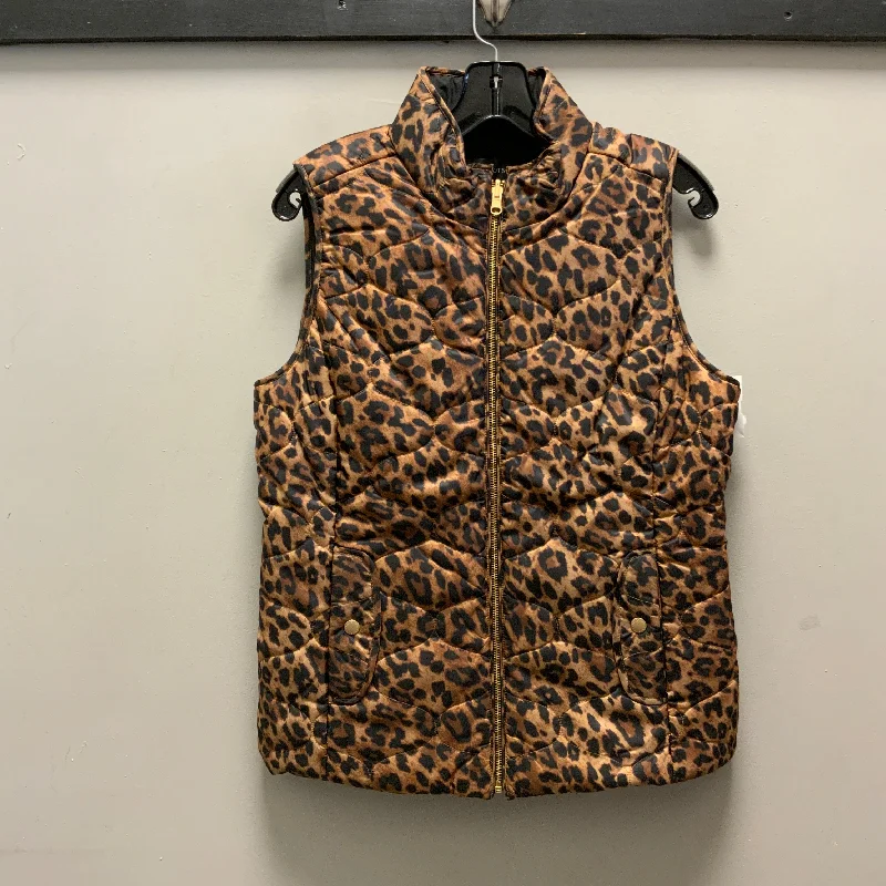 Vest Puffer & Quilted By Talbots In Animal Print, Size: S