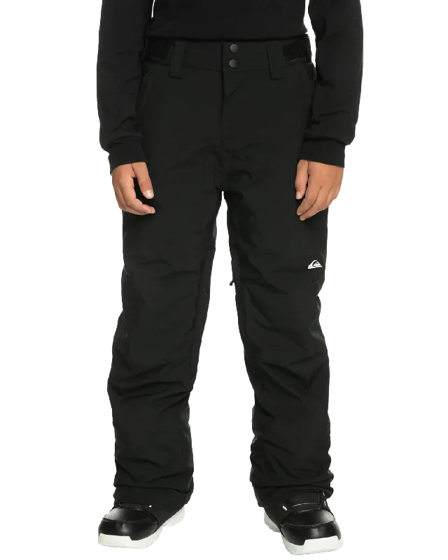 Quiksilver Boys' 8-16 Estate Snow Pants - True Black