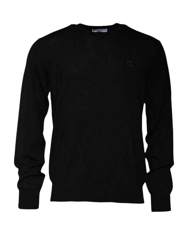 Dolce & Gabbana Logo Wool Crew Neck Pullover Men's Sweater (Pre-Owned)