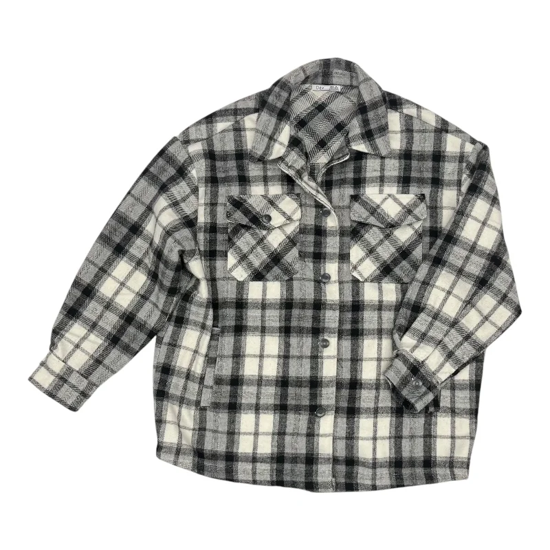 Jacket Shirt By Dex In Black, Size:1X