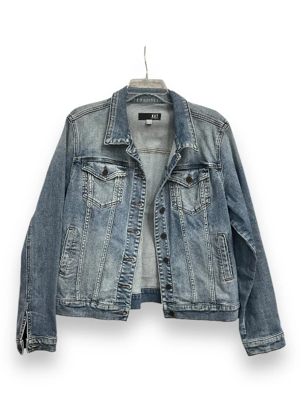 Jacket Denim By Kut In Blue Denim, Size: Xl