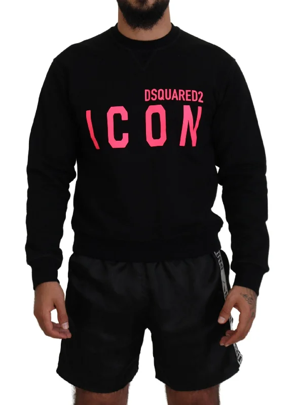 Dsquared² Printed Long Sleeves Pullover Men's Sweater (Pre-Owned)