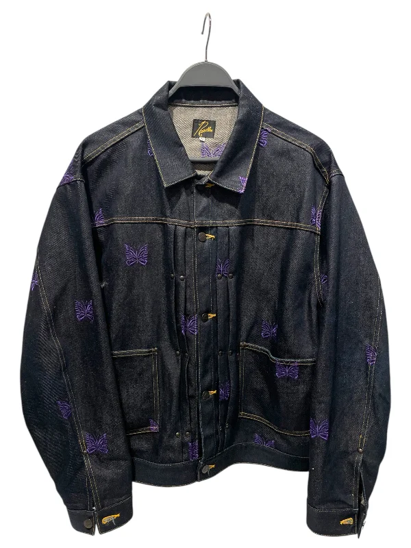 Needles/Denim Jkt/M/Denim/IDG/All Over Print/purple butterfly