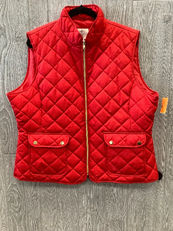 Vest Puffer & Quilted By St Johns Bay In Red, Size: Xxl