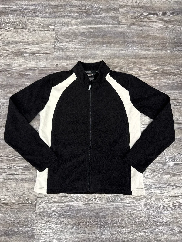 Jacket Fleece By Harley Davidson In Black & White, Size: L