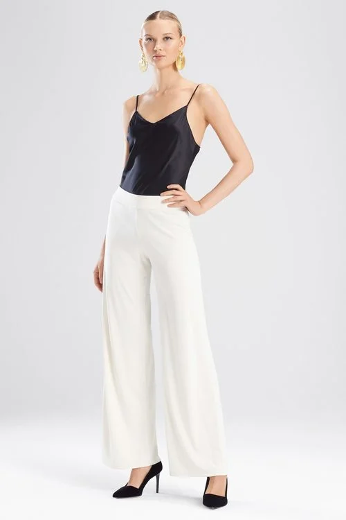 Josie Matte Jersey Wide Leg Pants