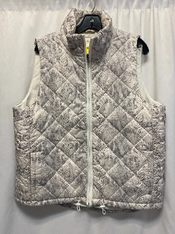 Vest Puffer & Quilted By Lou And Grey In Snakeskin Print, Size: L