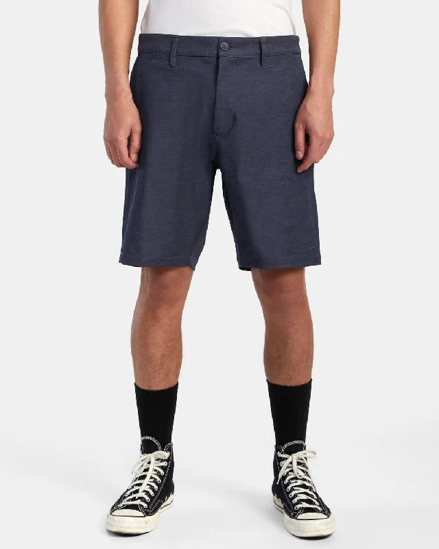 Back In Hybrid 19" Shorts - Denim Heather