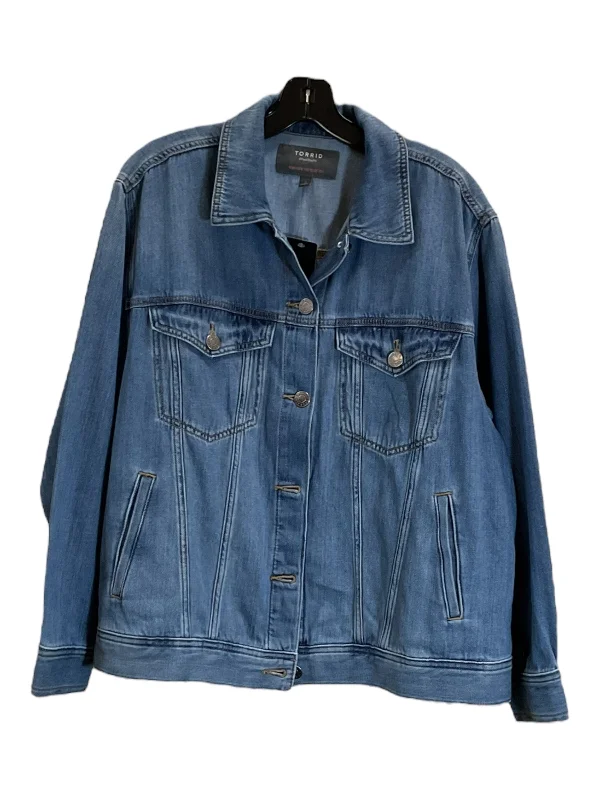 Jacket Denim By Torrid In Blue Denim, Size: L