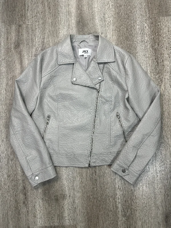 Jacket Moto By Jack By Bb Dakota In Grey, Size: L