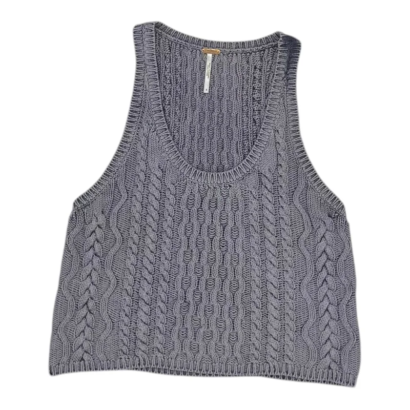 Vest Sweater By Free People In Purple, Size:S