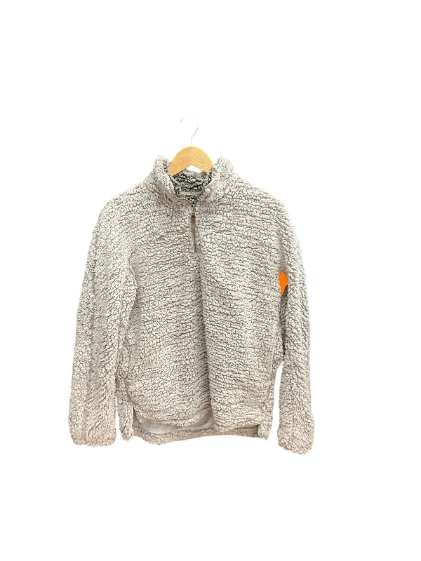 Jacket Faux Fur & Sherpa By Thread And Supply In Grey, Size: S