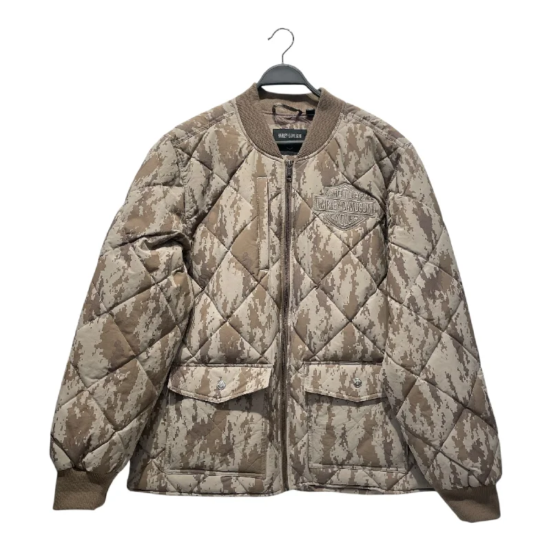 HARLEY DAVIDSON/Puffer Jkt/XL/Nylon/KHK/Camouflage/