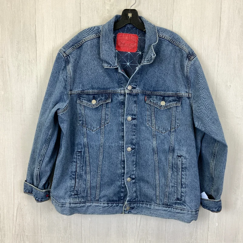 Jacket Denim By Levis In Blue Denim, Size: 2x