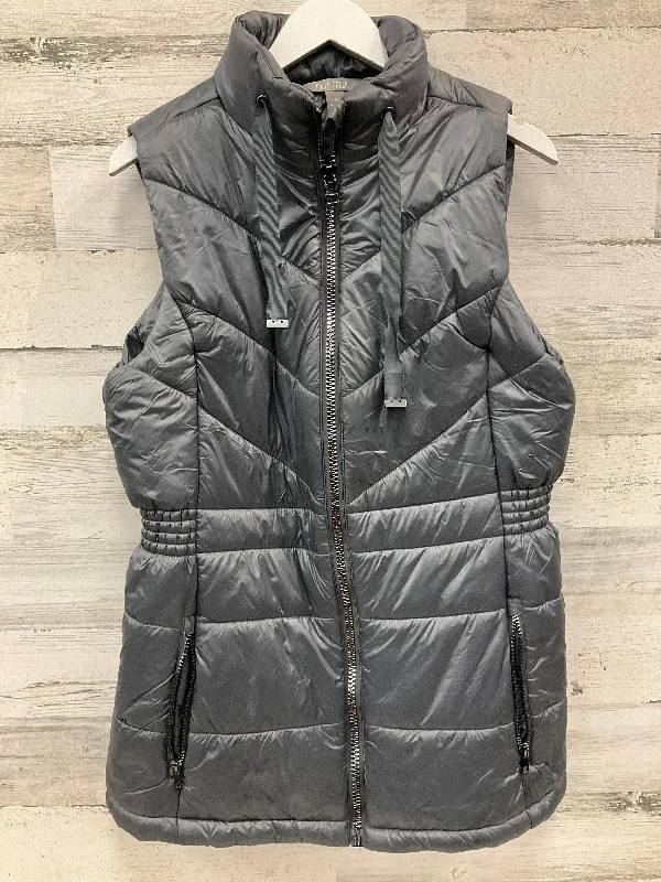 Vest Puffer & Quilted By Falls Creek In Grey, Size: 1x