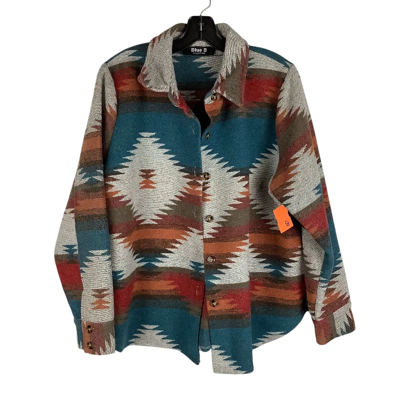 Jacket Other By Blue B In Multi-colored, Size: L