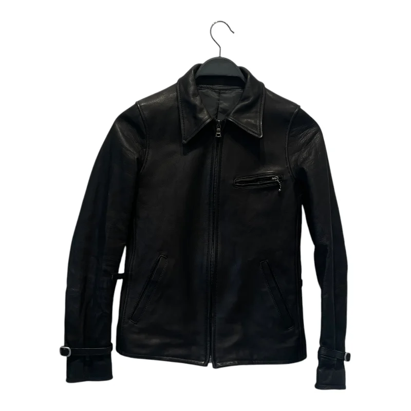 PLEDGE/Leather Jkt/46/Leather/BLK/