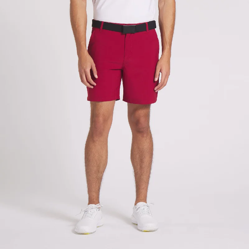 101 Solid 7" Golf Shorts | Intense Red