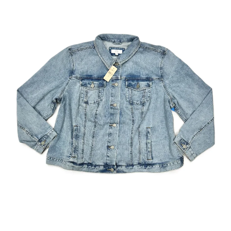 Jacket Denim By Loft In Blue, Size: 3x