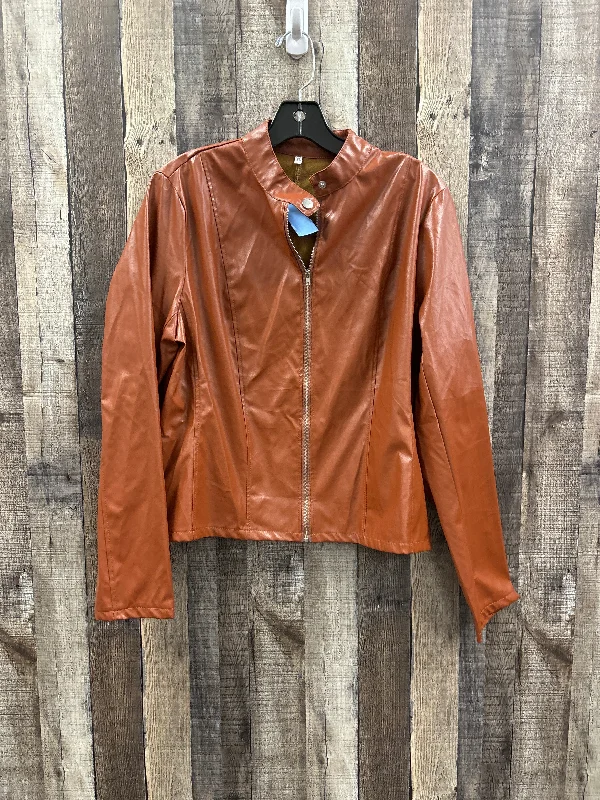 Jacket Moto By Cmf In Copper, Size: Xl