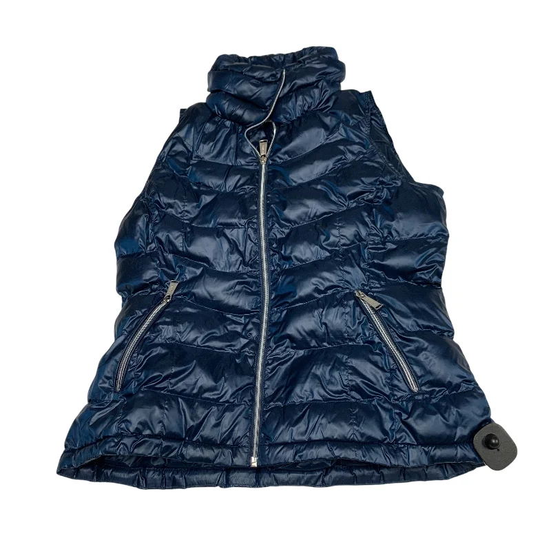 Vest Puffer & Quilted By Calvin Klein In Navy, Size: M