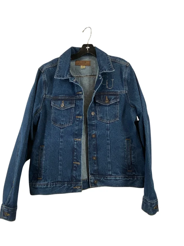 Jacket Denim By Clothes Mentor In Blue Denim, Size: Xl