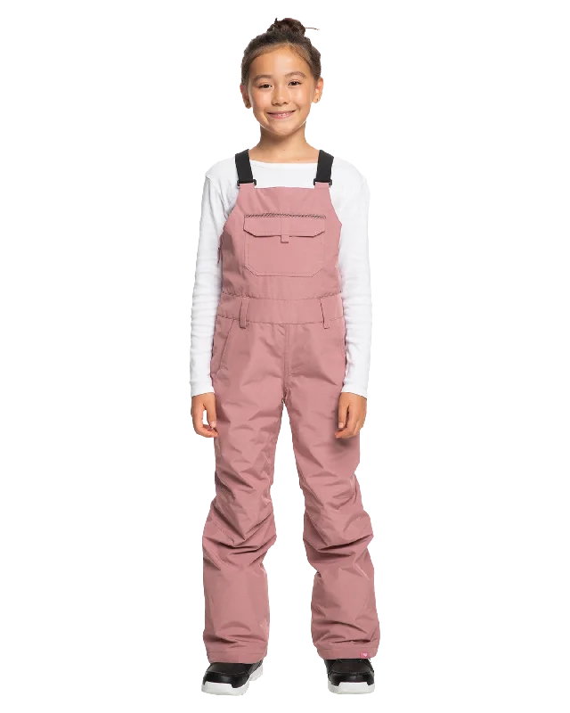 Roxy Girls' 8-16 Non Stop Technical Snow Bib Pants - Dusty Rose