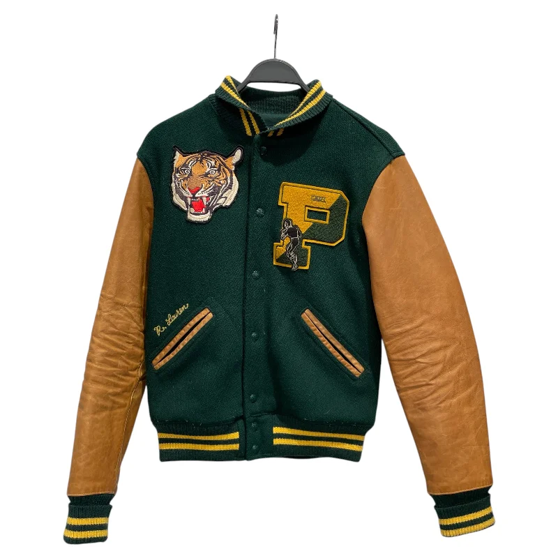 POLO RALPH LAUREN/Jacket/M/GRN/polo patched letterman jkt