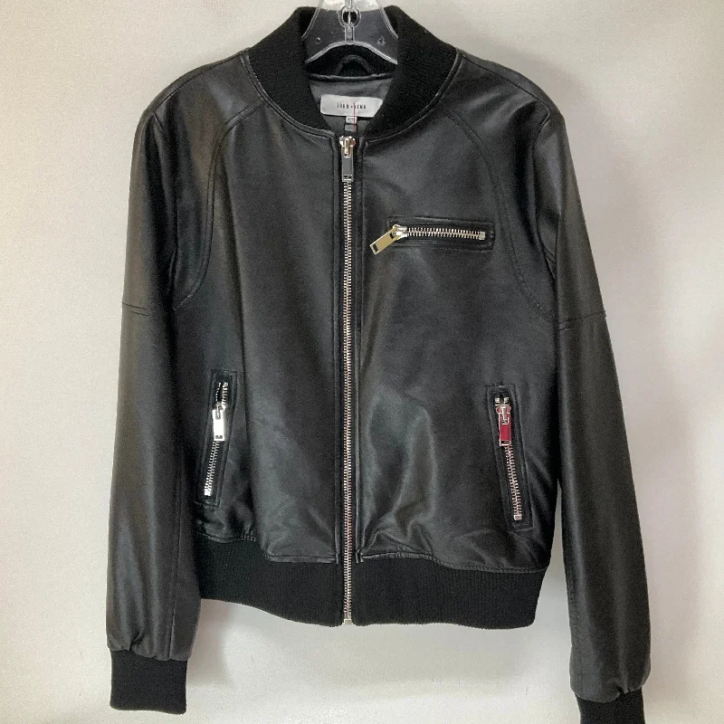 Jacket Moto By Cmc In Black, Size: M