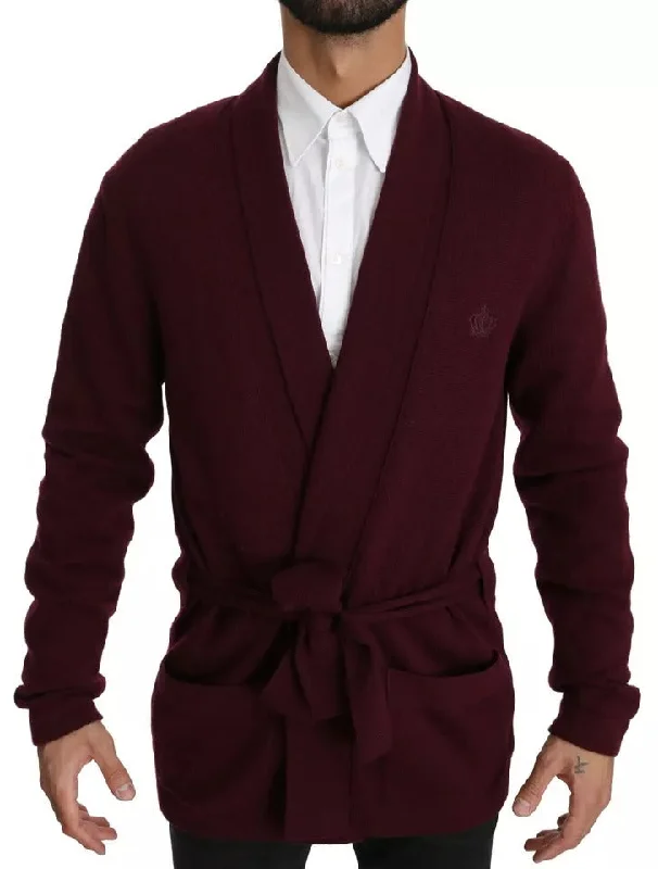 Dolce & Gabbana Cashmere Crown Cardigan Men's Sweater