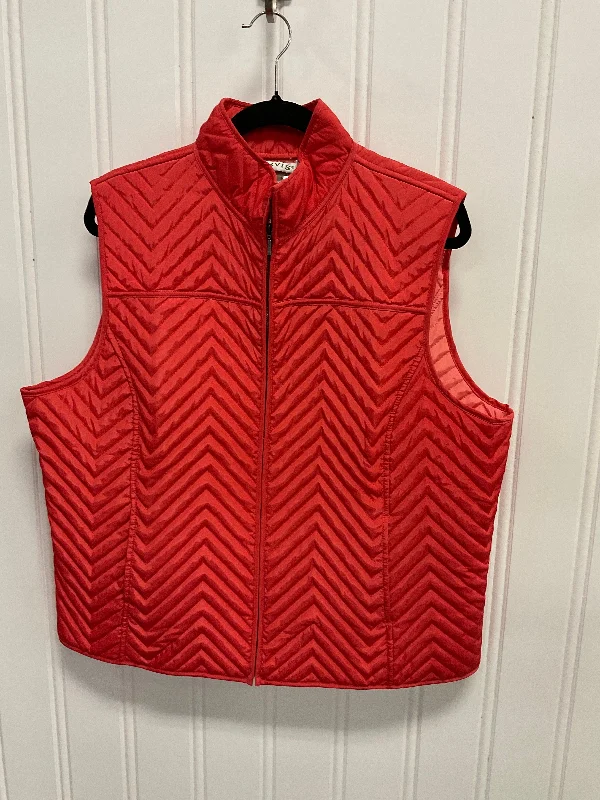 Vest Puffer & Quilted By Orvis In Red, Size: Xl