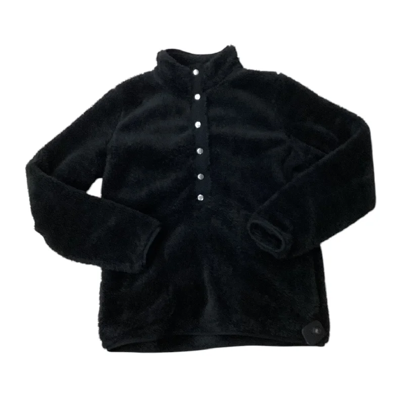 Jacket Fleece By Denim And Company In Black, Size: Xs